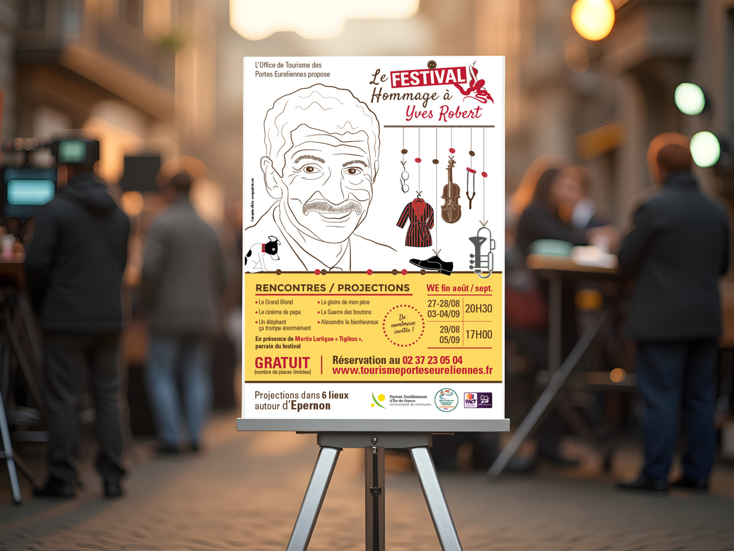 affiche du festival du film Yves Robert